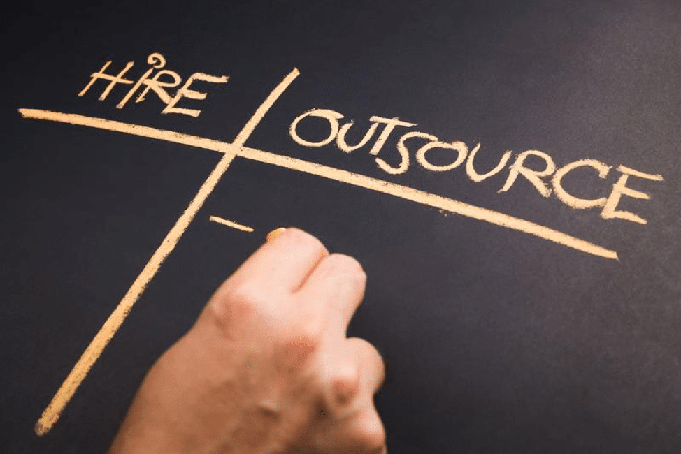 Hire vs Outsource Graphic