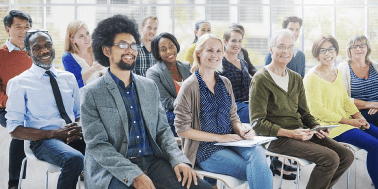 Business People Listening to a Lecture